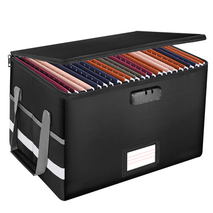 Fireproof Waterproof Dust-Proof Document Storage Box Secure Organized Case File Bin