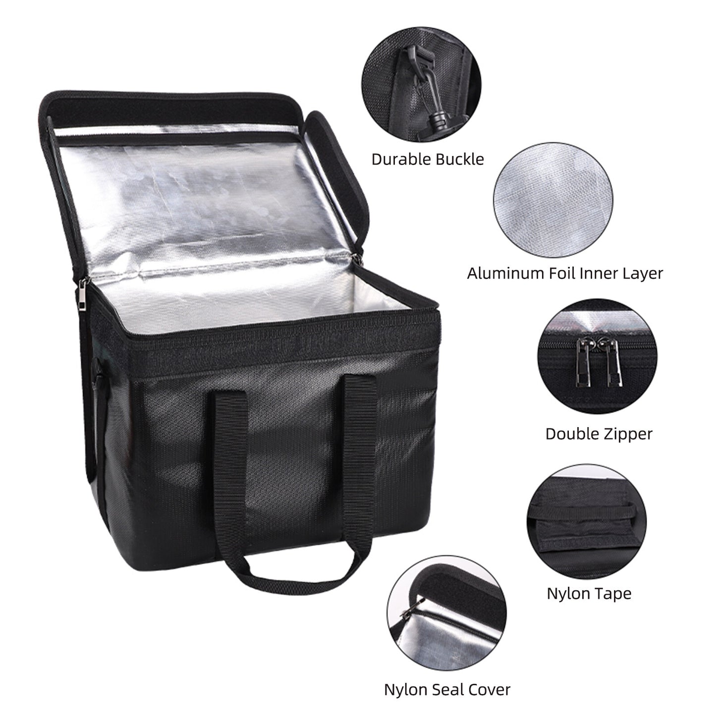 YIHUAXING Portable Fireproof Waterproof Explosion Proof Lithium Polymer Bag with Zipper for Battery Storage